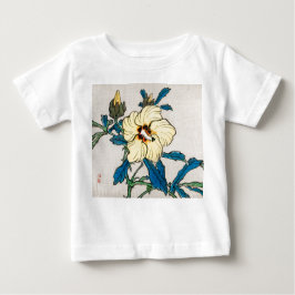 名前をカスタムするの乳児花用Tシャ日本のツ ベビーTシャツ