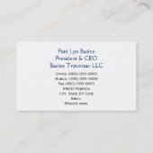 名前をカスタムするの名刺LLCビジネス 名刺 (裏面)