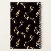 名前をカスタムするの女の子はkファンドムポップ・アートの金ゴールドを愛しフェイクる ノートブック (裏面)