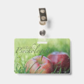 名前をカスタムするの学校の心理学者のバッジ バッジ (クリップ付き裏面)