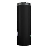 名前をカスタムするの帽子をかぶったコリー タンブラー (裏面)