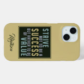 名前をカスタムするの成功と価値のやる気を起こさせるケース Case-Mate iPhoneケース (裏面 (横))