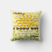 名前をカスタムするの日光のギフト クッション (正面)