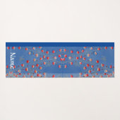 名前をカスタムするの日本人のプリントのハチドリのヨガのマット ヨガマット (裏面(横))