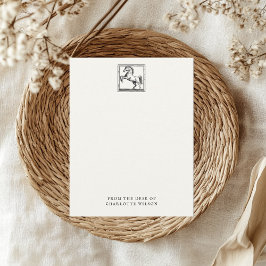 名前をカスタムするの机から馬 ノートカード