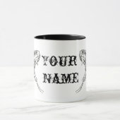 名前をカスタムするの毒蛇のマグ マグカップ (中央)