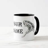 名前をカスタムするの毒蛇のマグ マグカップ (正面右)