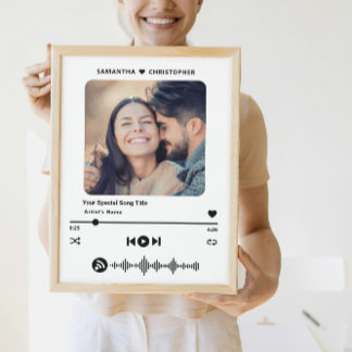 名前をカスタムするの特別な曲ミュージックプレーヤーのスタイル写真 ポスター