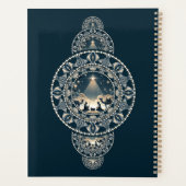 名前をカスタムするの神聖な星の疑問に思装飾曼荼羅 プランナー手帳 (裏面)