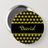 名前をカスタムするの縞模様 缶バッジ (正面&裏面)