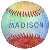 名前をカスタムするの色分解 ソフトボール (正面)