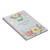 名前をカスタムするの花の引用文 ノートブック (右側)