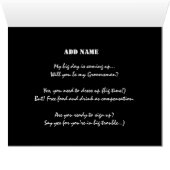 名前をカスタムするの花婿の付添人の招待状のテンプレートおもしろいな2 (内部横(下))