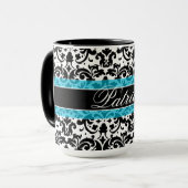 名前をカスタムするの芸術のデザイン マグカップ (正面左)