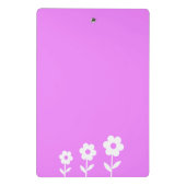 名前をカスタムするの薄紫および白い小型クリップボード ミニクリップボード (裏面)