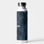 名前をカスタムするの青いダイヤモンド形 ウォーターボトル (左面)