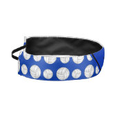 名前をカスタムするの青いバレーボールの青い縞 アスレチックヘッドバンド (左)