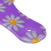 名前をカスタムするの青い花を紫に カッティングボード (角)