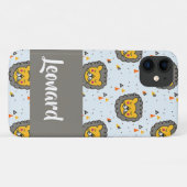 名前をカスタムするの頭が青い Case-Mate iPhoneケース (裏面(横))