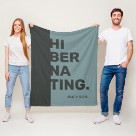 名前をカスタムするの「休止状態」フリースブランケット フリースブランケット