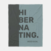 名前をカスタムするの「休止状態」フリースブランケット フリースブランケット (正面)