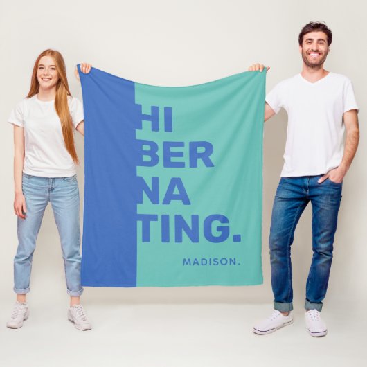 名前をカスタムするの「休止状態」フリースブランケット フリースブランケット (インサイチュ)