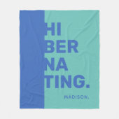 名前をカスタムするの「休止状態」フリースブランケット フリースブランケット (正面)