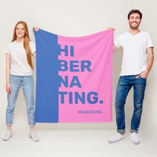 名前をカスタムするの「休止状態」フリースブランケット フリースブランケット (インサイチュ)