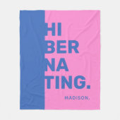 名前をカスタムするの「休止状態」フリースブランケット フリースブランケット (正面)