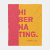 名前をカスタムするの「休止状態」フリースブランケット フリースブランケット (正面)