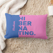 名前をカスタムするの「休止状態」装飾用クッション ランバークッション (ブランケット)