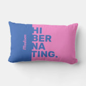 名前をカスタムするの「休止状態」装飾用クッション ランバークッション (裏面)