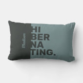 名前をカスタムするの「休止状態」装飾用クッション ランバークッション (裏面)