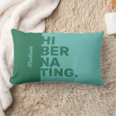 名前をカスタムするの「休止状態」装飾用クッション ランバークッション (ブランケット)