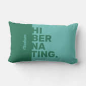 名前をカスタムするの「休止状態」装飾用クッション ランバークッション (裏面)