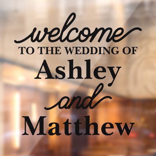 名前をカスタムするは私たち結婚の鏡へようこそ ウィンドウサイン (シート2)