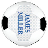 名前をカスタムするひし形パターン サッカーボール (回転)