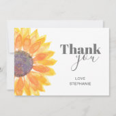 名前をカスタムするひまわりサンキューカード サンキューカード (正面)