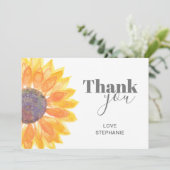 名前をカスタムするひまわりサンキューカード サンキューカード (スタンド正面)