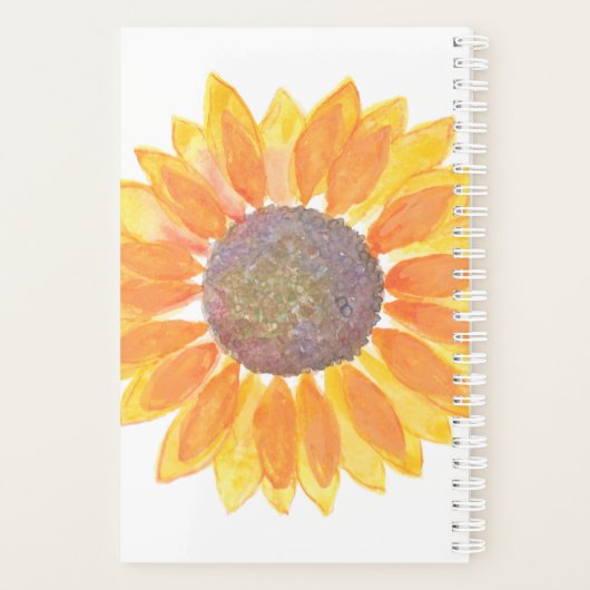 名前をカスタムするひまわり2023 プランナー手帳 (裏面)