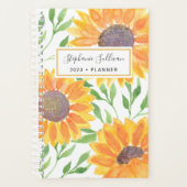 名前をカスタムするひまわり プランナー手帳 (正面)