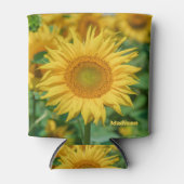 名前をカスタムするひまわり 缶クーラー (正面)