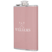 名前をカスタムするほこりっぽいバラピンクゴルフクラブ フラスク (左)