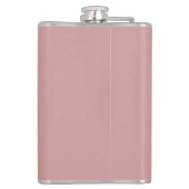 名前をカスタムするほこりっぽいバラピンクゴルフクラブ フラスク (裏面)