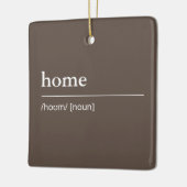 名前をカスタムするまたは単語辞書（白黒） セラミックオーナメント (左)