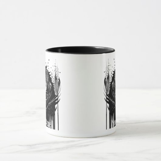 名前をカスタムするまたは文字キツネキツネ水彩動物 マグカップ (中央)