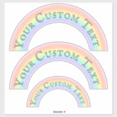 名前をカスタムするまたは文字セット3レインボーアーチ シール (シート)