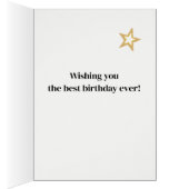 名前をカスタムするまたは関係94番目の誕生日タータンチェックカード (内側 (右))