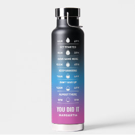 名前をカスタムするやる気を起こさせるタイムメーカーリマインダー水 ウォーターボトル