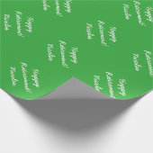 名前をカスタムするを用いる幸せな退職の包装紙 ラッピングペーパー (角)